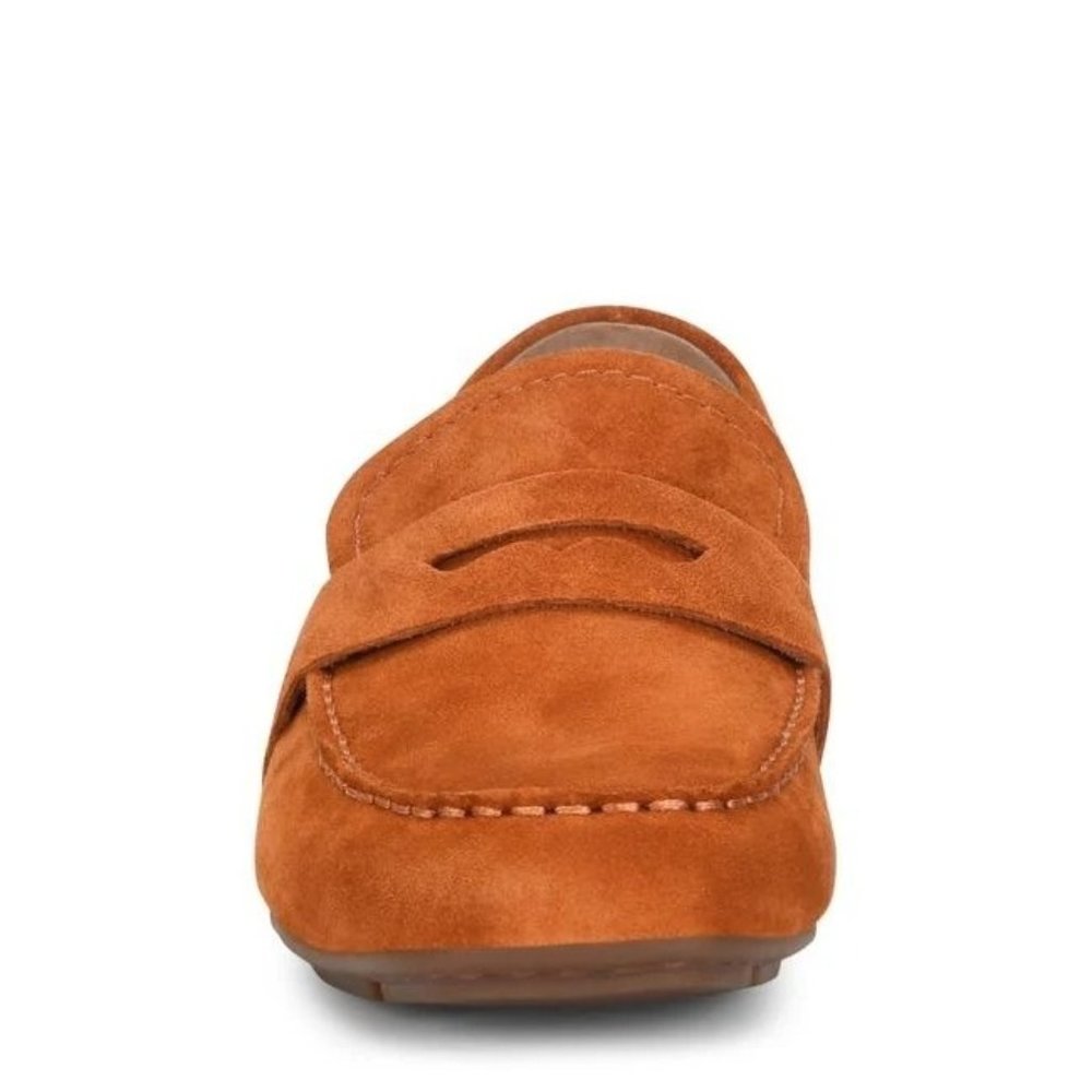 🆕 BORN Melinda Loafer Shoe Suede Cushioned Tan Orange 6 - Picture 4 of 11